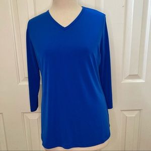 Susan Graver/QVC  Liquid Knit Top 3/4 sleeves